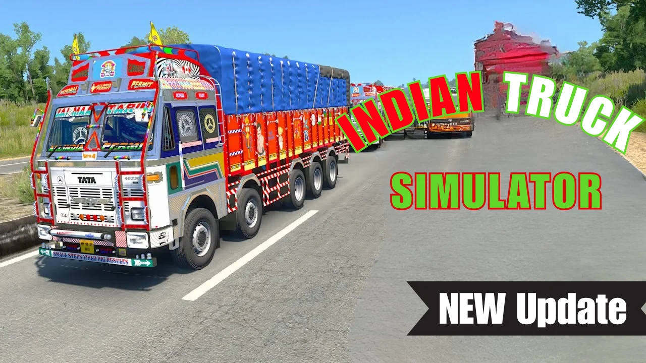 Driving On Highway in Indian Truck Simulator Game