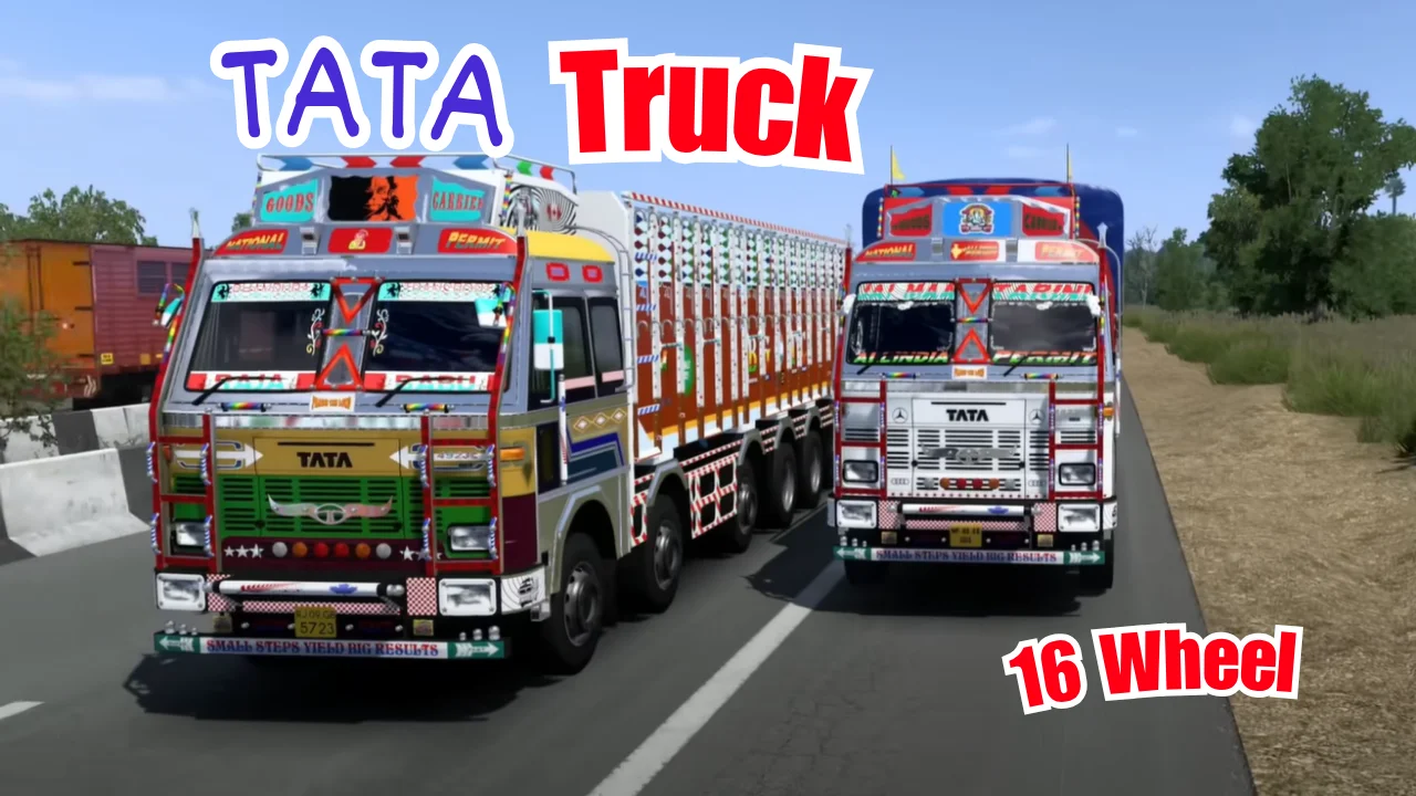 Driving On Highway in Indian Truck Simulator Game