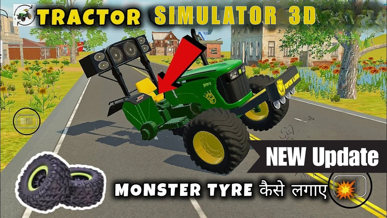 Monster Tyre in Indian Vehicles Simulator