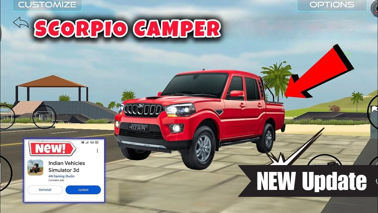 Scorpio Camper Added in Indian Vehicles Simulator 3D Game New Update