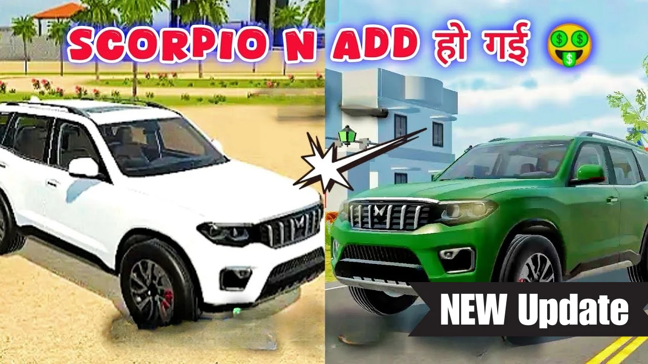 Scorpio N ADDED in Indian vehicles simulator 3D Game New Update