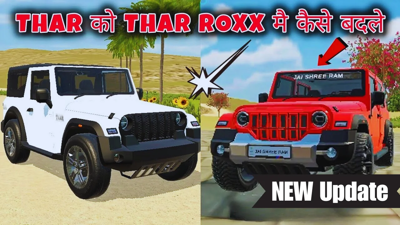 Thar to Thar Roxx in Indian vehicles simulator 3D New Update